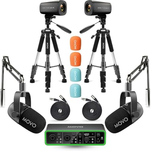 Movo Movo Video Podcast Equipment Bundle โ USB Audio Interface