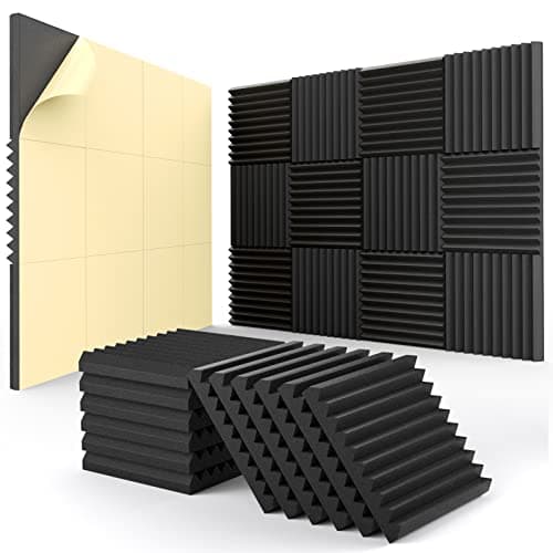 HEMRLY HEMRLY 12 Pack Acoustic Panels Self-Adhesive