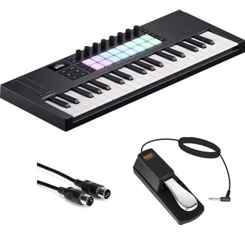 Kellards Kellards Novation Launchkey Mini 37 MK4 USB MIDI Keyboard Controller (37 Mini Keys) Bu...