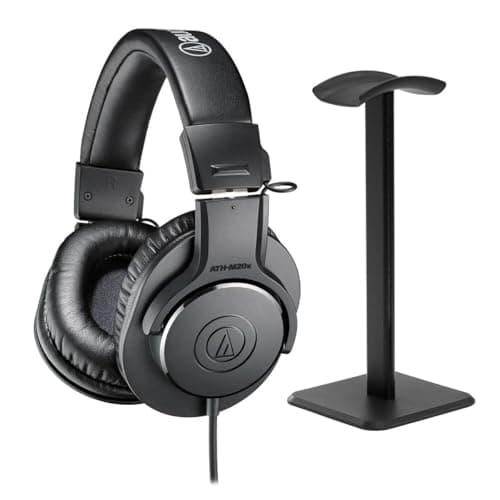 Audio-Technica Audio-Technica ATH-M20x Closed-Back Over-Ear Professional Monitor Headphones,...