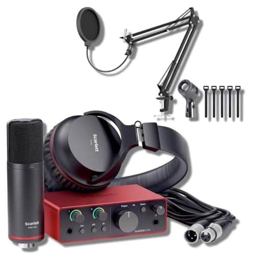 StreamEye StreamEye Focusrite Scarlett Solo Studio 4th Gen USB Audio Interface Desktop Bundle wit...