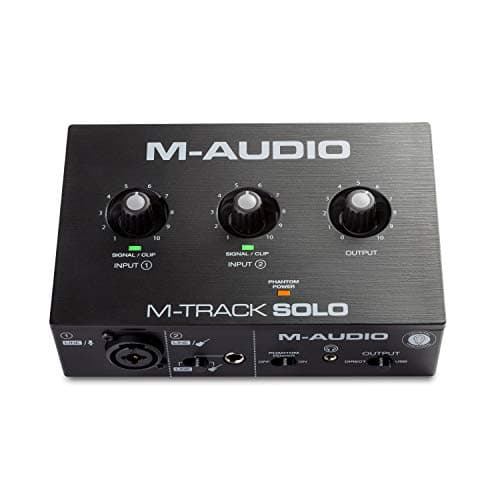 M-AUDIO M-AUDIO M-Track Solo USB Audio Interface for Recording