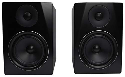 Rockville Rockville APM6B Powered USB Studio Monitor Speaker Pair in Black, 6.5", 2-Way...