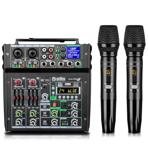 DGNOG DGNOG R4-PROS 4 Channel Karaoke Mixer