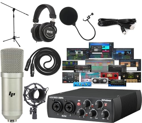 PreSonus PreSonus AudioBox 96 25th Anniversary USB Audio MIDI Interface Recording Bund...