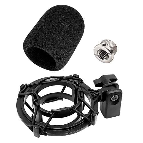 Etour Etour AT2020 Microphone Shock Mount with Pop Filter